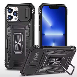 Чехол (накладка) Apple iPhone 13 Pro, Epik Camshield Army Ring, Черный