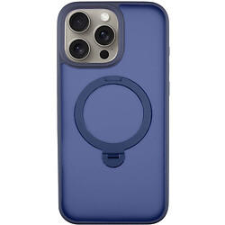 Чохол (накладка) Apple iPhone 14 Pro, Epik Metal Buttons HQ Ring, Dark Blue, MagSafe, Синій