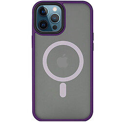 Чохол (накладка) Apple iPhone 14 Pro, Epik Metal Buttons, Dark Purple, MagSafe, Фіолетовий