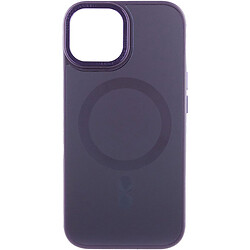 Чехол (накладка) Apple iPhone 15, Epik Sapphire Midnight Open Camera, MagSafe, Deep Purple, Фиолетовый