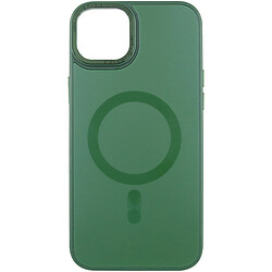 Чохол (накладка) Apple iPhone 15 Plus, Epik Sapphire Midnight Open Camera, Forest Green, MagSafe, Зелений