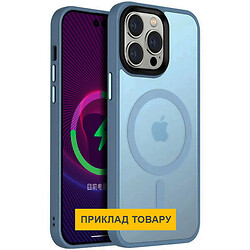 Чехол (накладка) Apple iPhone 16, Epik Metal Buttons Colorful, MagSafe, Голубой