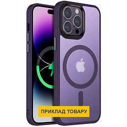 Чехол (накладка) Apple iPhone 16, Epik Metal Buttons Colorful, MagSafe, Dark Purple, Фиолетовый