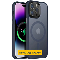 Чохол (накладка) Apple iPhone 16 Pro, Epik Metal Buttons Colorful, MagSafe, Синій