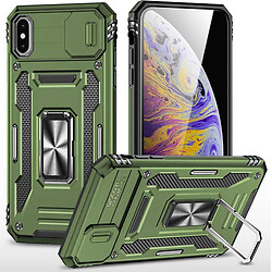 Чехол (накладка) Apple iPhone X / iPhone XS, Epik Camshield Army Ring, Army Green, Оливковый