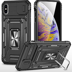 Чехол (накладка) Apple iPhone X / iPhone XS, Epik Camshield Army Ring, Черный