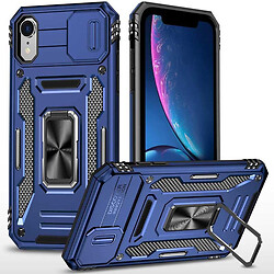 Чохол (накладка) Apple iPhone XR, Epik Camshield Army Ring, Navy, Синій