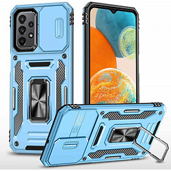 Чехол (накладка) Samsung A235 Galaxy A23, Epik Camshield Army Ring, Light Blue, Голубой