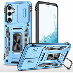 Чехол (накладка) Samsung A346 Galaxy A34 5G, Epik Camshield Army Ring, Light Blue, Голубой