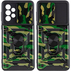 Чохол (накладка) Samsung A736 Galaxy A73 5G, Epik Camshield Serge Ring Camo, Army Green, Зелений