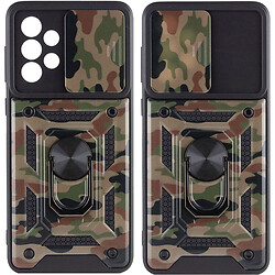 Чохол (накладка) Samsung A736 Galaxy A73 5G, Epik Camshield Serge Ring Camo, Army Brown, Коричневий