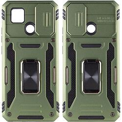 Чехол (накладка) Xiaomi Redmi 10a / Redmi 9C, Epik Camshield Army Ring, Army Green, Оливковый