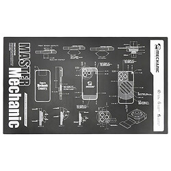 Антистатический настольный коврик Mechanic V77, 350 x 600 мм., Черный