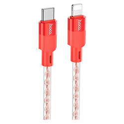 USB кабель Hoco X99 Crystal Junction Apple iPhone SE 2022 / iPhone 14 Pro Max / iPhone 14 Plus / iPhone 14 Pro / iPhone 14 / iPhone 13 Pro / iPhone 13 Mini / iPhone 13 / iPhone 13 Pro Max / iPhone 12 Mini / iPhone 12 Pro Max, Lightning, 1.0 м., Червоний