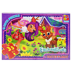 Пазлы "Enchantimals" + постер, 35 эл., Gtoys