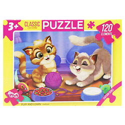 Пазлы "Игривые котики", 120 элементов, Dankotoys