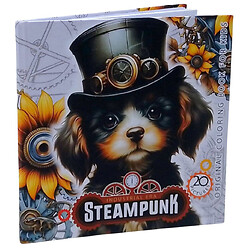 Розмальовка інтегральна "Steampunk 2", 16 х 16 см, 24 аркуша, Art Studio Of Happiness