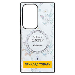 Чохол (накладка) Samsung Galaxy S24, Epik Secret Garden, MagSafe, Білий