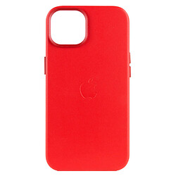 Чохол (накладка) Apple iPhone 12 Pro Max, Leather Case Color, Crimson, MagSafe, Червоний