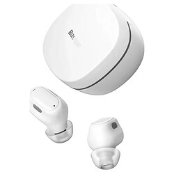 Bluetooth-гарнітура Baseus NGTW370002 Bowie WM01, Стерео, Білий