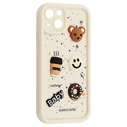 Чехол (накладка) Apple iPhone 14, HAPPY Donut, Белый