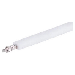 Силіконовий провід 16AWG (1.3mm, 252/0.08TS) білий