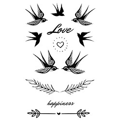 Временные тату "Ласточки Love", Tattooshka