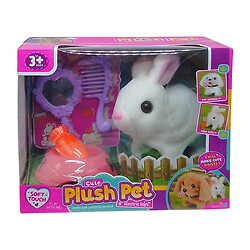 Игровой набор со зверьком "Plush Pet. Кролик белый", Mic