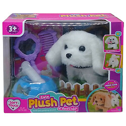 Ігровий набір зі звірком "Plush Pet. Пісик білий", Mic