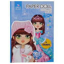 Раскраска-одевалка "Paper Doll Isabel", Art Studio Of Happiness