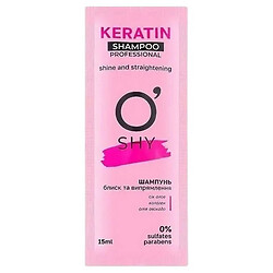 Шампунь для волосся O'shy Professional Keratin Блиск і випрямлення, саше 15 мл