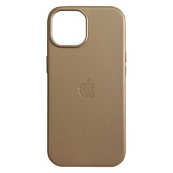 Чохол (накладка) Apple iPhone 15 Pro Max, Leather Case Color, Light Brown, MagSafe, Коричневий