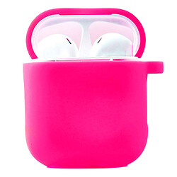 Чохол (накладка) Apple AirPods / AirPods 2, Silicone Classic Case, Barbie Pink, Рожевий