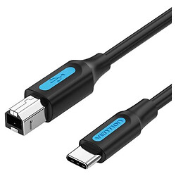 USB кабель Vention CADBG, Micro-B, Type-C, 1.5 м., Чорний