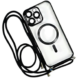 Чехол (накладка) Apple iPhone 12 Pro, Crossbody Lanyard Clear, MagSafe, Черный