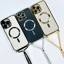 Чохол (накладка) Apple iPhone 13, Crossbody Lanyard Clear, MagSafe, Синій - № 3