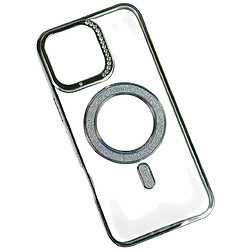 Чехол (накладка) Apple iPhone 13, Diamond Shining, MagSafe, Серебряный