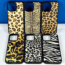 Чехол (накладка) Apple iPhone 12 Pro Max, Mix Leopard Leather, MagSafe, Рисунок - № 2