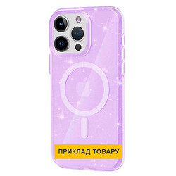 Чохол (накладка) Apple iPhone 12 / iPhone 12 Pro, Epik Galaxy Sparkle, MagSafe, Фіолетовий