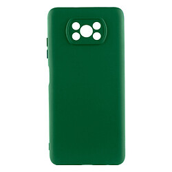 Чехол (накладка) Xiaomi Pocophone X3 / Pocophone X3 Pro, GETMAN Liquid Silk, Dark Green, Зеленый