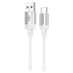 USB кабель Borofone BX108, Type-C, 1.0 м., Білий