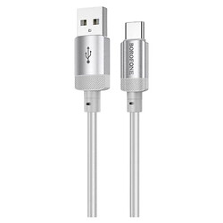 USB кабель Borofone BX108, Type-C, 1.0 м., Сірий