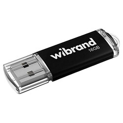 USB Flash Wibrand Cougar, 16 Гб., Чорний