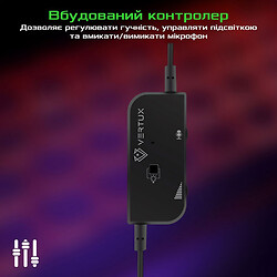 Навушники Vertux Tokyo, З мікрофоном, Чорний - № 6
