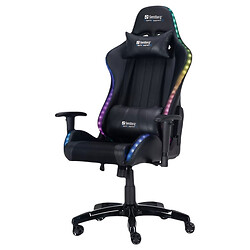 Крісло для геймерів Sandberg Commander Gaming Chair RGB, Чорний