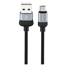 USB кабель Borofone BX28 Dignity, MicroUSB, 1.0 м., Серый