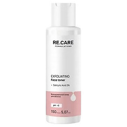 Тонер для обличчя, що відлущує RE.CARE Exfoliating, 150 мл