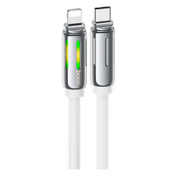 USB кабель Hoco U136 Prize Apple iPhone SE 2022 / iPhone 14 Pro Max / iPhone 14 Plus / iPhone 14 Pro / iPhone 14 / iPhone 13 Pro / iPhone 13 Mini / iPhone 13 / iPhone 13 Pro Max / iPhone 12 Mini / iPhone 12 Pro Max, Lightning, 1.2 м., Белый