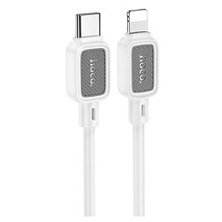 USB кабель Hoco X108 Benefit Apple iPhone SE 2022 / iPhone 14 Pro Max / iPhone 14 Plus / iPhone 14 Pro / iPhone 14 / iPhone 13 Pro / iPhone 13 Mini / iPhone 13 / iPhone 13 Pro Max / iPhone 12 Mini / iPhone 12 Pro Max, Lightning, 1.0 м., Белый