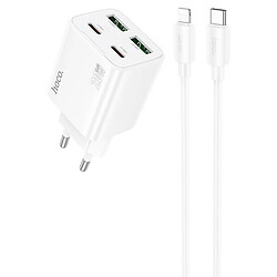 СЗУ N55 Fundador Apple iPhone SE 2022 / iPhone 14 Pro Max / iPhone 14 Plus / iPhone 14 Pro / iPhone 14 / iPhone 13 Pro / iPhone 13 Mini / iPhone 13 / iPhone 13 Pro Max / iPhone 12 Mini / iPhone 12 Pro Max / iPhone 12 Pro, С кабелем, Lightning, Белый - № 2